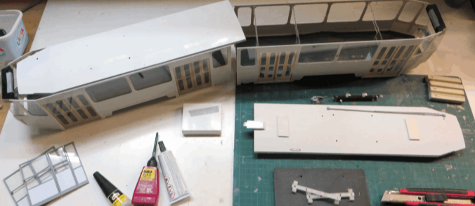 Aufbau der KT4 Straßenbahnmodelle
