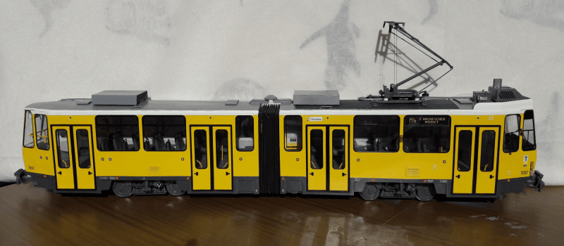 Straßenbahnmodell KT4D Berlin Mod